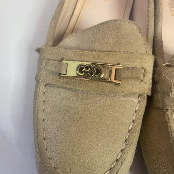 Cole Haan Beige Suede Leather Slip On Loafer Shoes Women, size 8.5B - Picture 3 of 8